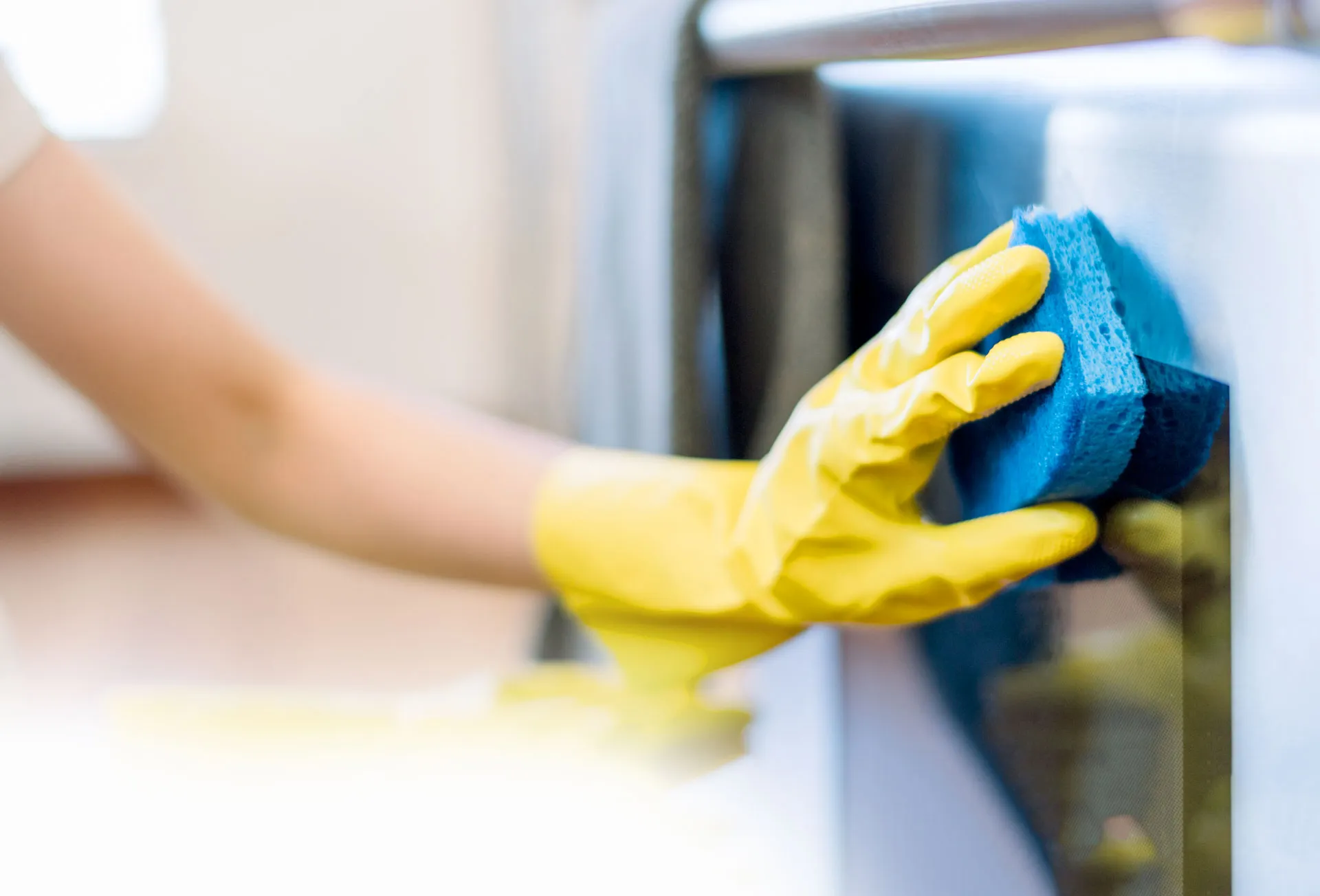 Professional deep cleaning team steam cleaning surfaces in a Metro Manila office