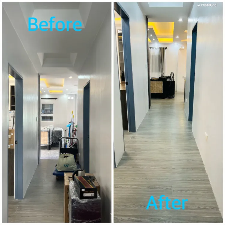 Total Cleaning Manila professional disinfecting a residential kitchen area