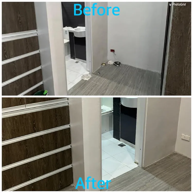 Total Cleaning Manila team completing a post-construction cleanup project