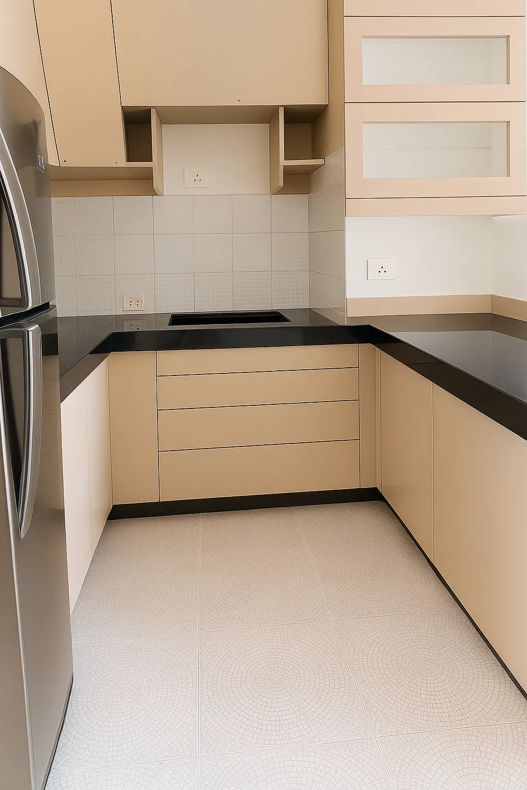 Spotless kitchen counter and floor after Total Cleaning Manila deep cleaning service in Metro Manila