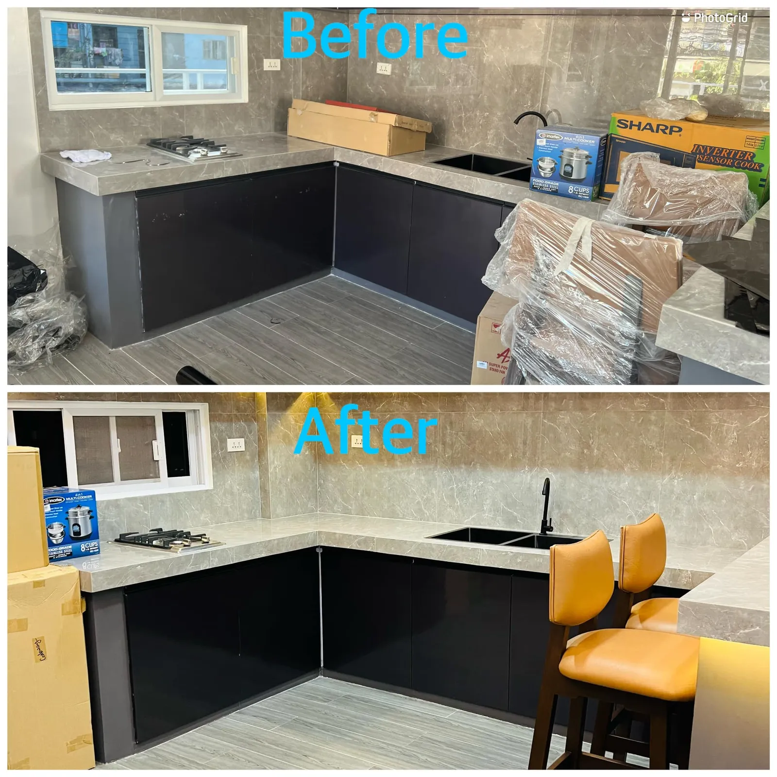 Trained cleaning professionals working on a Metro Manila residential project