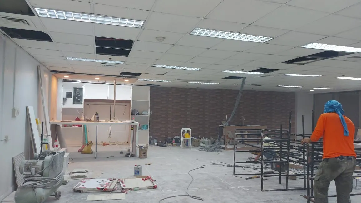 Newly built Metro Manila office space before Total Cleaning Manila post-construction cleaning