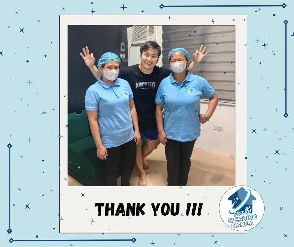 Total Cleaning Manila team handing over a freshly cleaned property to a satisfied client