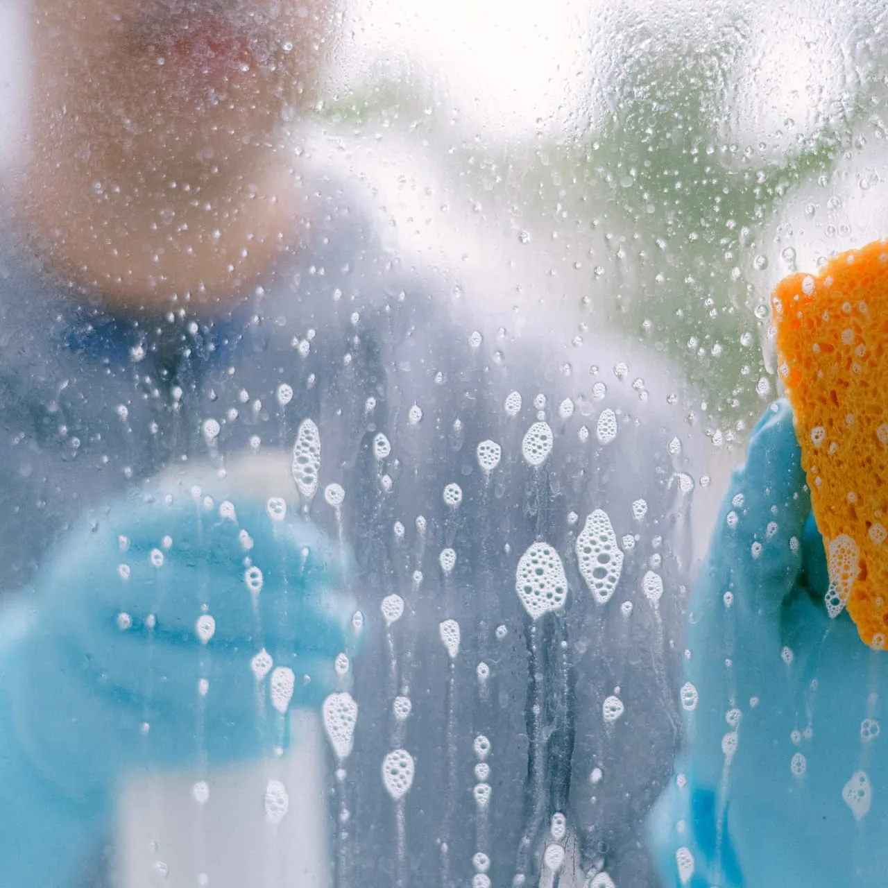 Professional cleaning team at work in a Metro Manila office